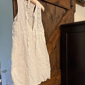 Jordan Taylor White Eyelet Swim Coverup